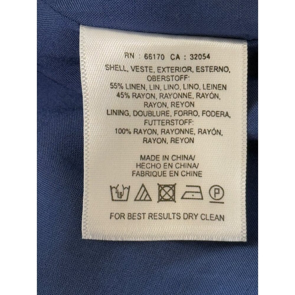 Anthropologie Camellia Collared Dress Sleeveless Floral Fit Flare Blue US Size 0 - Picture 9 of 9